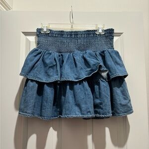 Aerie Denim Skirt Size Large